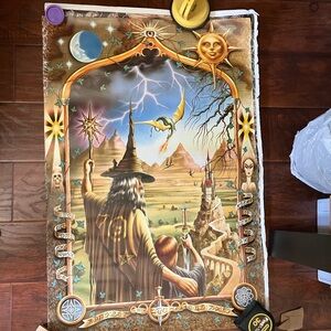 Vintage wizard poster